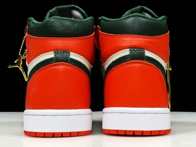 Rep TBK Jordan 1 Sail Fir-Team Air OG High AV3905-138 Retro Orange SoleFly x 0813